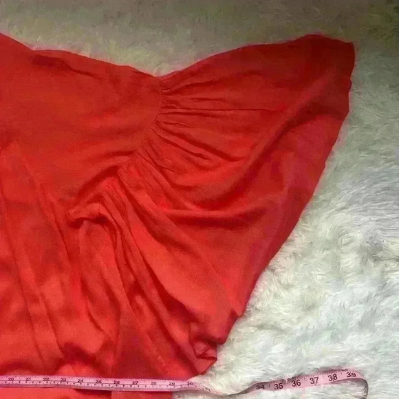 A Beautiful Soul coral flutter sleeve blouse. Plus, size. Size 1X. - Picture 2 of 5